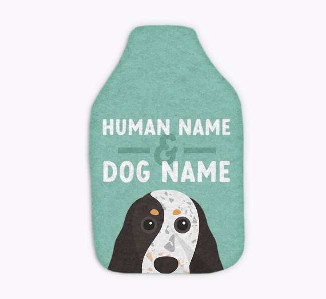 Human and Dog Names: Personalised {breedFullName} Hot Water Bottle